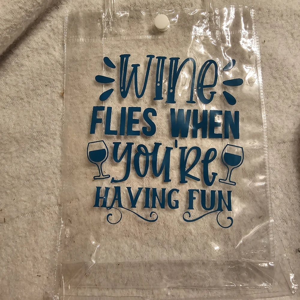 Handmade Beautiful Beacons Wine Flies Clear Gift Bag